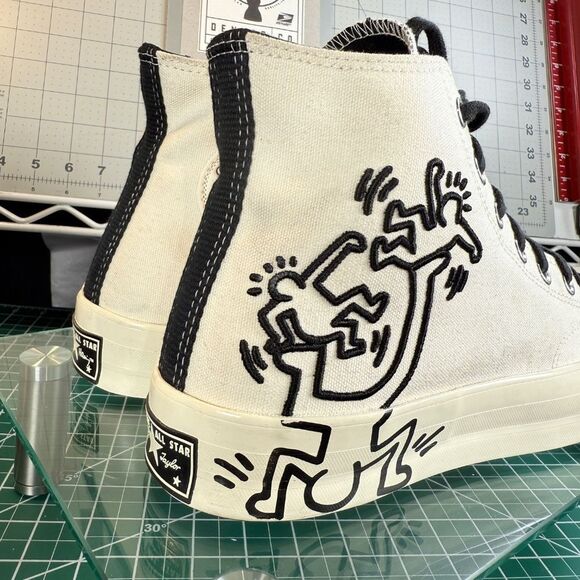 KEITH HARING EGRET®  |  CONVERSE™  |  ALL STAR 70 HI  |  M-10  W-12  |  NEW  | - Picture 3 of 16
